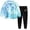Sky Blue, variant on felwors Girls 2 Piece Outfits Kids Clothes Sets Sweatsuit Tracksuit Jogger Print Long Sleeve Sweatshirts Sweatpants 2-8Y (8-9 Years,Sky Blue)