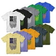 thumbnail image 6 of Greenyef Graphics We The People 1776 Distressed American USA Flag Men's T-Shirt (Violet & Yellow, Large), 6 of 6
