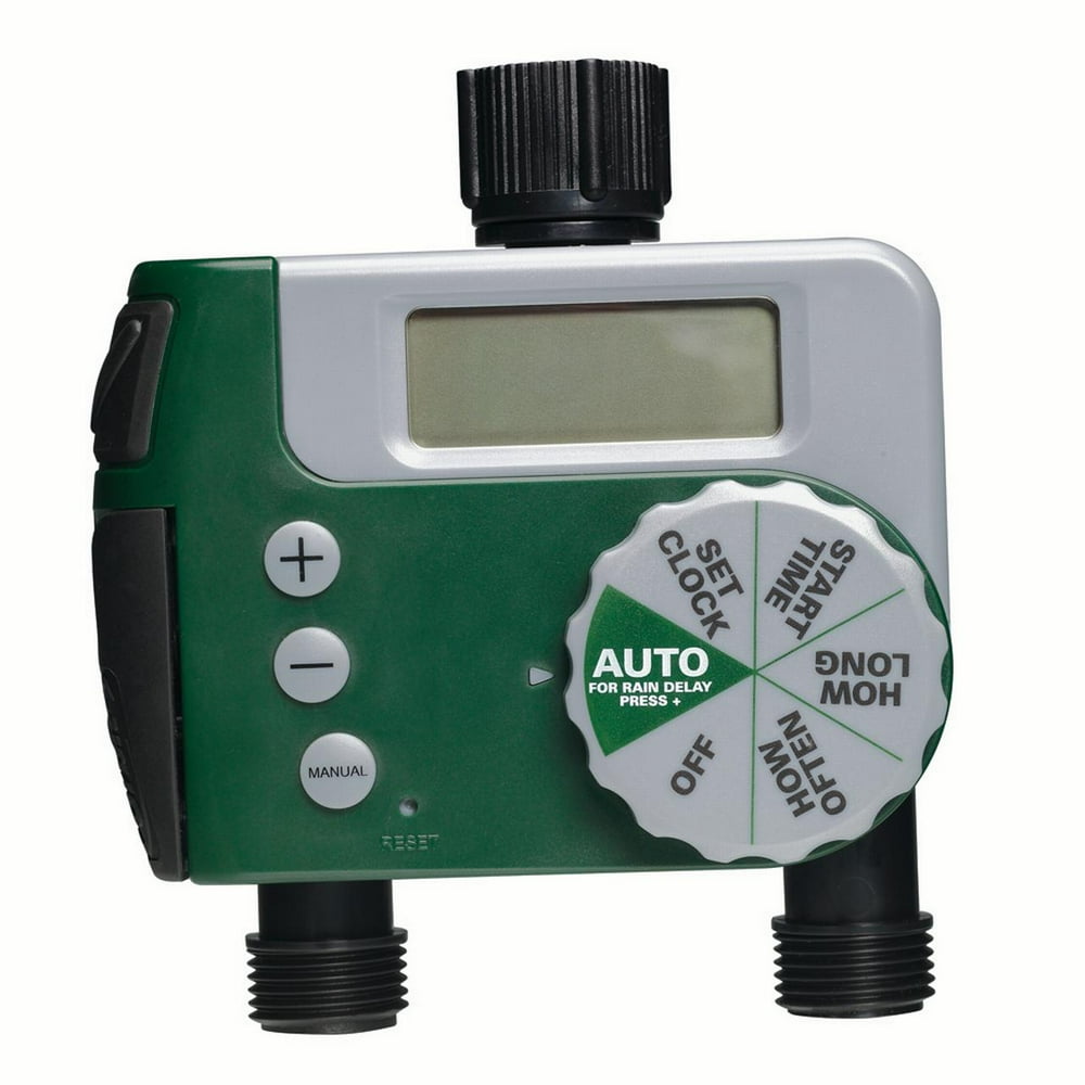 Orbit 1Dial 2Port Hose Faucet Water Timer, Automatic Watering Controller 91214
