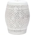 thumbnail image 1 of Safavieh Diamond Ceramic Garden Stool in Cream, 1 of 2