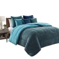 thumbnail image 1 of Cobertor Matrimonial Elefantito Bicolor Oasis Color Azul Térmico, 1 of 6