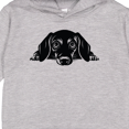 thumbnail image 3 of Inktastic Peeking Dachshund Toddler Hoodie, 3 of 4