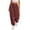 *2-Wine, variant on VBVC Women's Drawstring Jogger Cropped Pants,Smocked Waist Trousers For Women,Ladies Summer Stretchy Sweatpants with Pockets,Black,S-2XL