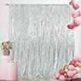 thumbnail image 3 of SquarePie Sequin Backdrop 20FT x 10FT Silver Background Sparkly Curtain for Wedding Party, 3 of 4