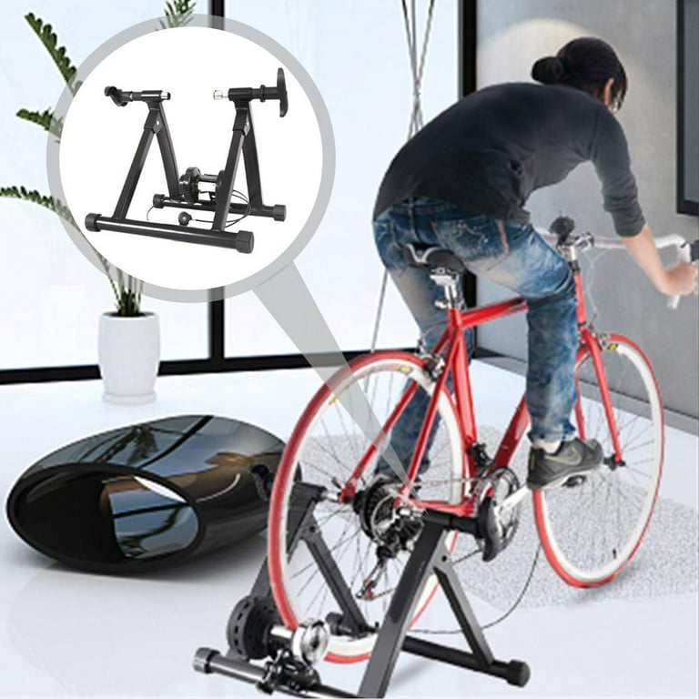 Bike Trainer Steel Ultra Silent Bicycle Trainer with Magnetic Flywheel Cycling Trainer Stand Bicycle Accessories Turn Your Bike into an Exercise Bike functional Walmart