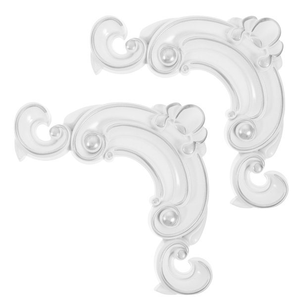 YSNOOWE 2Ud Stickers Decorativos De En Plata Con Artístico Para Muebles