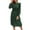 Green, variant on Lindreshi Fall Dresses for Women 2025 Homecoming Dresses Women's Fashion Long Sleeve Round Neck Printed Ruffles Casual Button Dress