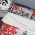 thumbnail image 4 of Designart 'Couples Walking in Paris' London UK Duvet Cover Set, 4 of 4