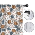 thumbnail image 4 of Blackout Kids Curtains,Striped Baseball Items Pattern Childrens Insulated Curtains Set Of 2,Bedroom Essentials,Toddler Room Decor 52"x63", 4 of 5