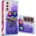 thumbnail image 2 of Glitter Case for Samsung S24 Plus, Galaxy S24 Plus Liquid Case Cute Pink Moving Liquid Floating Sparkle for Girls Women Clear Soft TPU Protective Cover for Samsung Galaxy S24+ Plus Couple Owls, 2 of 14