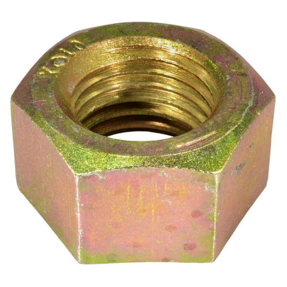 1-1/4"-7 Zinc Plated Grade 8 Steel Coarse Thread Hex Nuts (4 pcs.)
