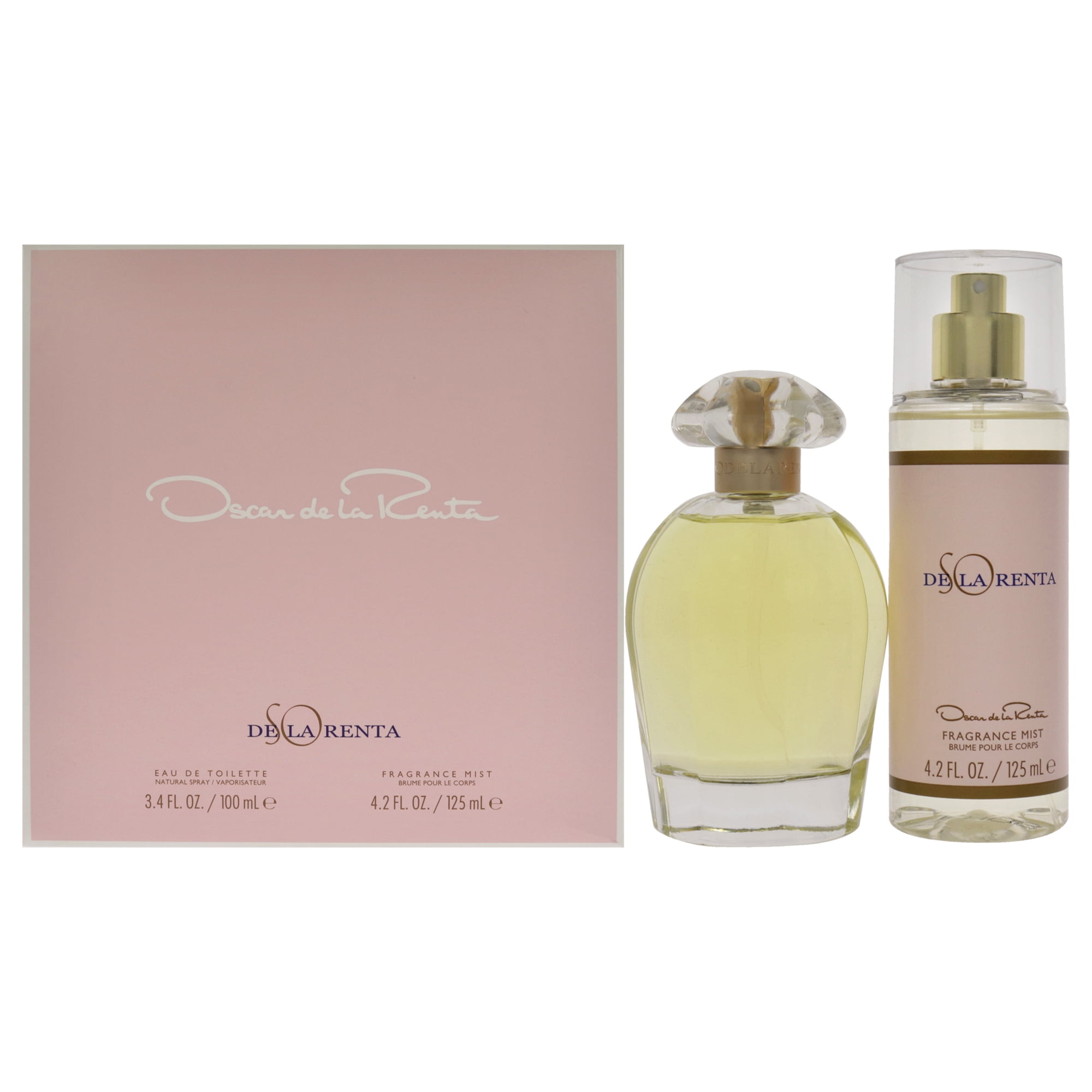 Set de regalo Perfume Oscar De La Renta So de la Renta de 2 piezas Oscar De La Renta Spray EDT de 3.4 oz Niebla de fragancia de 4.2 oz 2 Pc