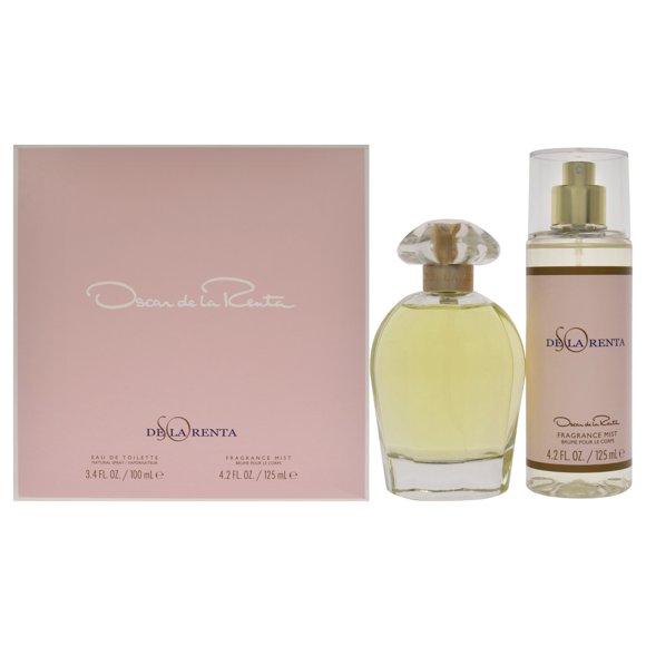 Set de regalo Perfume Oscar De La Renta So de la Renta de 2 piezas Oscar De La Renta Spray EDT de 3.4 oz, Niebla de fragancia de 4.2 oz 2 Pc Gift Set
