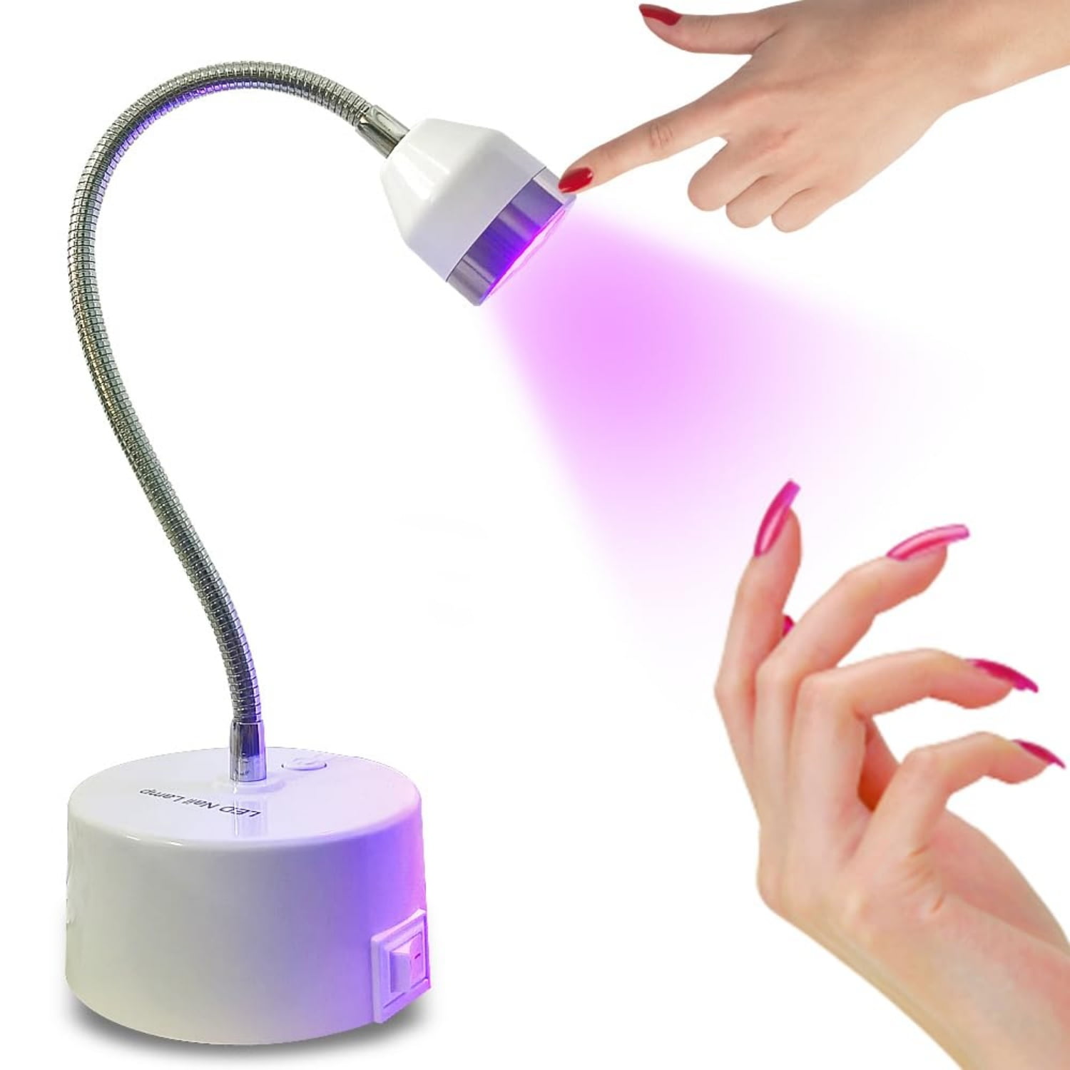 "UV Led Nail Lamp, 9W Flash Cure Light for Gel-X & Semi-Cured Strips, Rechargeable Auto Sensor Gooseneck Mini UV Light for Nails, Portable Salon Precision for Home DIY Use "