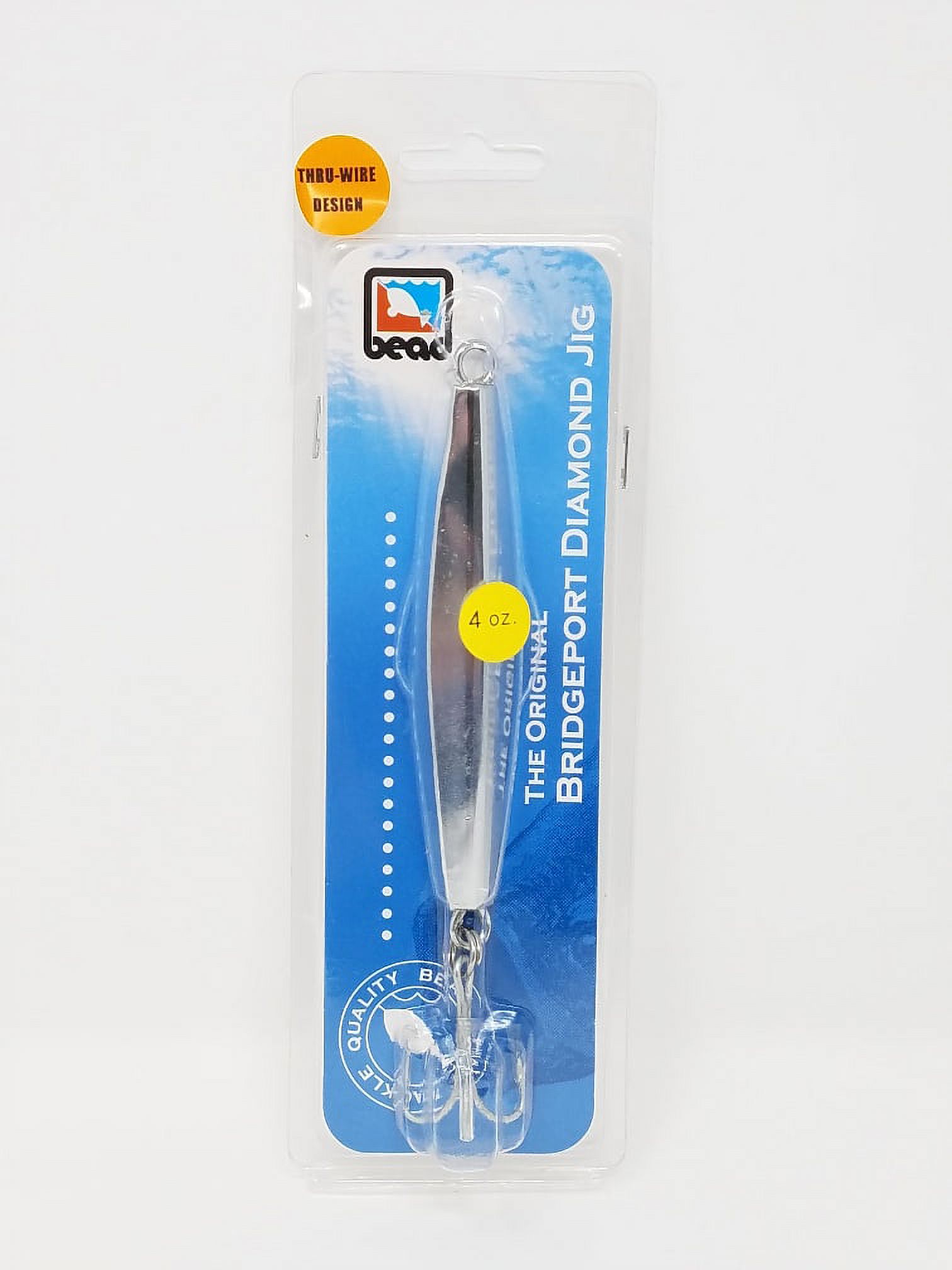 Bead Bridgeport Diamond Jig with Treble Hook, 4 oz., D43 Fishing Jig