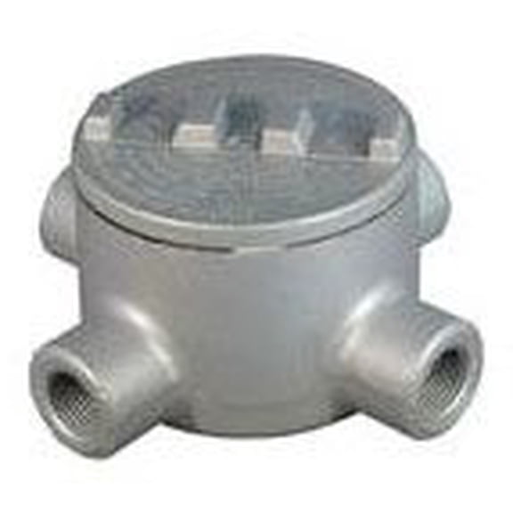 OZ-GEDNEY GUAL-150, XPLPRF Conduit Outlet Box, 1-1/2"", 2-Hub, 1pc