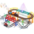 thumbnail image 1 of Set de tren de juguete eléctrico HOLYFUN con sonido y luz de 3 a 5 años, 1 of 6