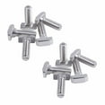 thumbnail image 1 of M8 Thread T-Slot Drop-in Stud Sliding Screw Bolt Silver Tone 10Pcs, 1 of 8