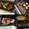 thumbnail image 4 of 5 Pcs Non-Stick Reusable Barbecue Bbq Grilling Cooking Baking Mat Sheet Us Stock, 4 of 4