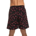 thumbnail image 3 of Whiskey and Oak Men's Bathing Suit Swim Trunks 94953-5726-XS (Black - Flamingo, Small), 3 of 3