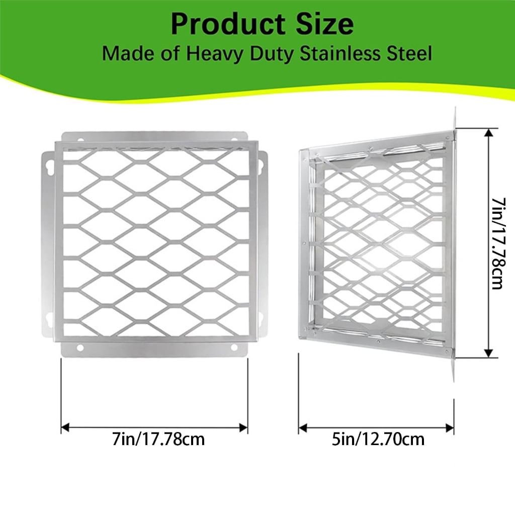 Dryer Vents Covers Guard Steel Dryer Vents Bird Guard Drying Systems Protector for Bathroom Exhaust Ventilation Enduring