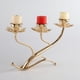 thumbnail image 3 of Candelabro de hierro de 3/5 velas, portavelas con forma de flor, soporte para velas Los 41x25x11CM, 3 of 8