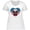 AA-White, variant on Inktastic Pug Dog Patriotic Us Flag Heart Women's Plus Size T-Shirt