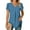 Blue tops womens, variant on Dianli Womens Blouses and Tops Dressy Fashion Petal Sleeve Lightweight Pleated Tunic Shirts Summer Solid Short Sleeve V-Neck Casual Shirts Blue XL