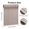 thumbnail image 2 of Wood Slat Wall Panels Self Adhesive Cherry Wood Grain Wallpaper Thick Modern 3D Textured Wall Paneling for Kitchen Island Flexible Foam Vinyl Panel Roll for Ceiling(15.7"x118", Color 3), 2 of 8