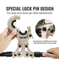 thumbnail image 2 of KFFKFF Copper Crimp Tool Tube Fitting Crimp Kit, Professional Crimper with 1/2", 3/4", 1" Quick Change Jaws, Extendable Handle, 360° Rotatable Crimp Tool and Locking Pin, 2 of 9