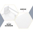 thumbnail image 4 of Estante de pared sin perforaciones Organizador de pared para baño Estante de almacenamiento de pared con barra, 4 of 6