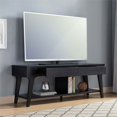 thumbnail image 3 of Smart Home Furniture 2-Drawer Wood TV Stand for TVs up to 60" in Black, 3 of 4