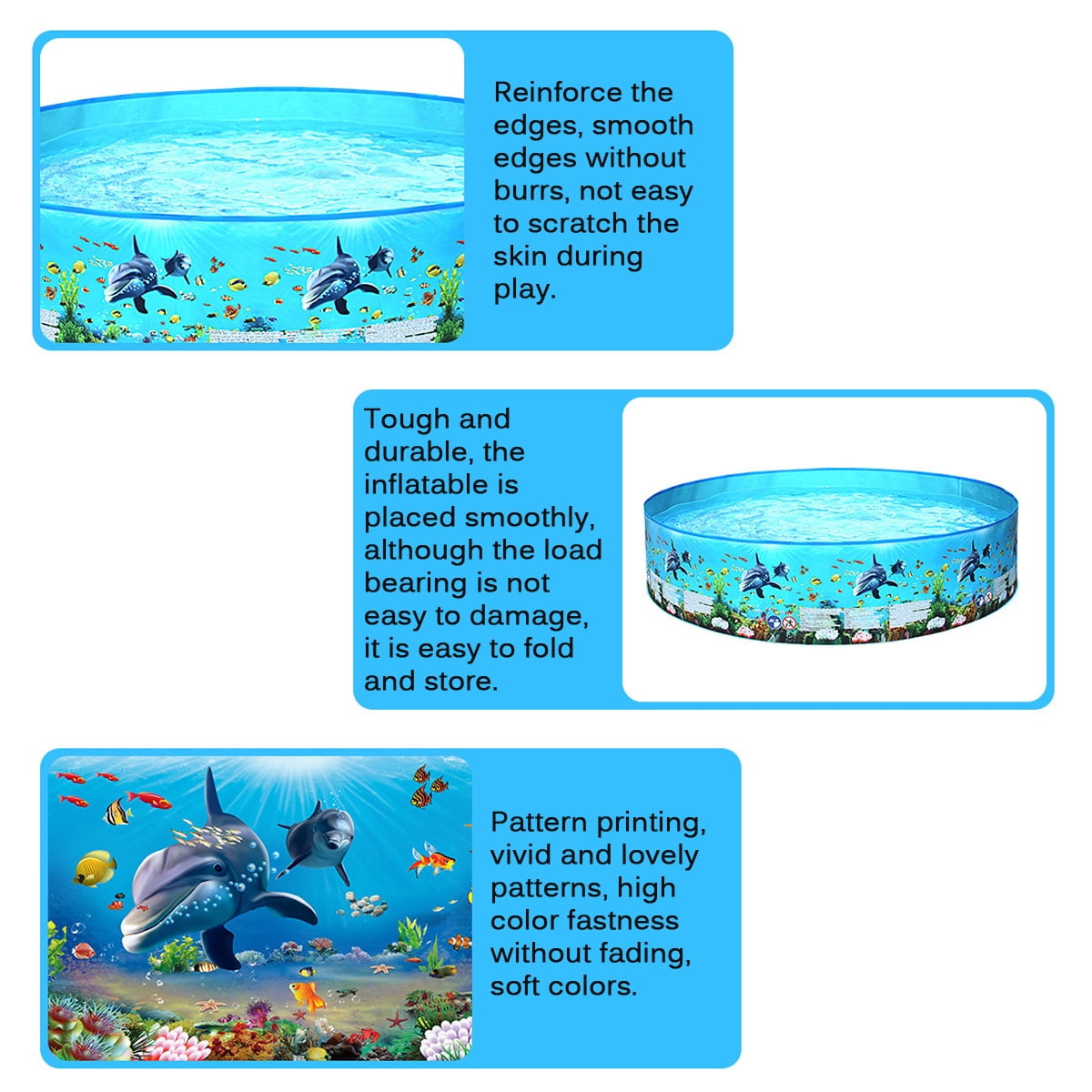 4' x 10" inch Pool Family Paddling Pool Swimming Pool, Garden Round Inflatable Baby Swimming Pool, Portable Inflatable Child / Children Pool