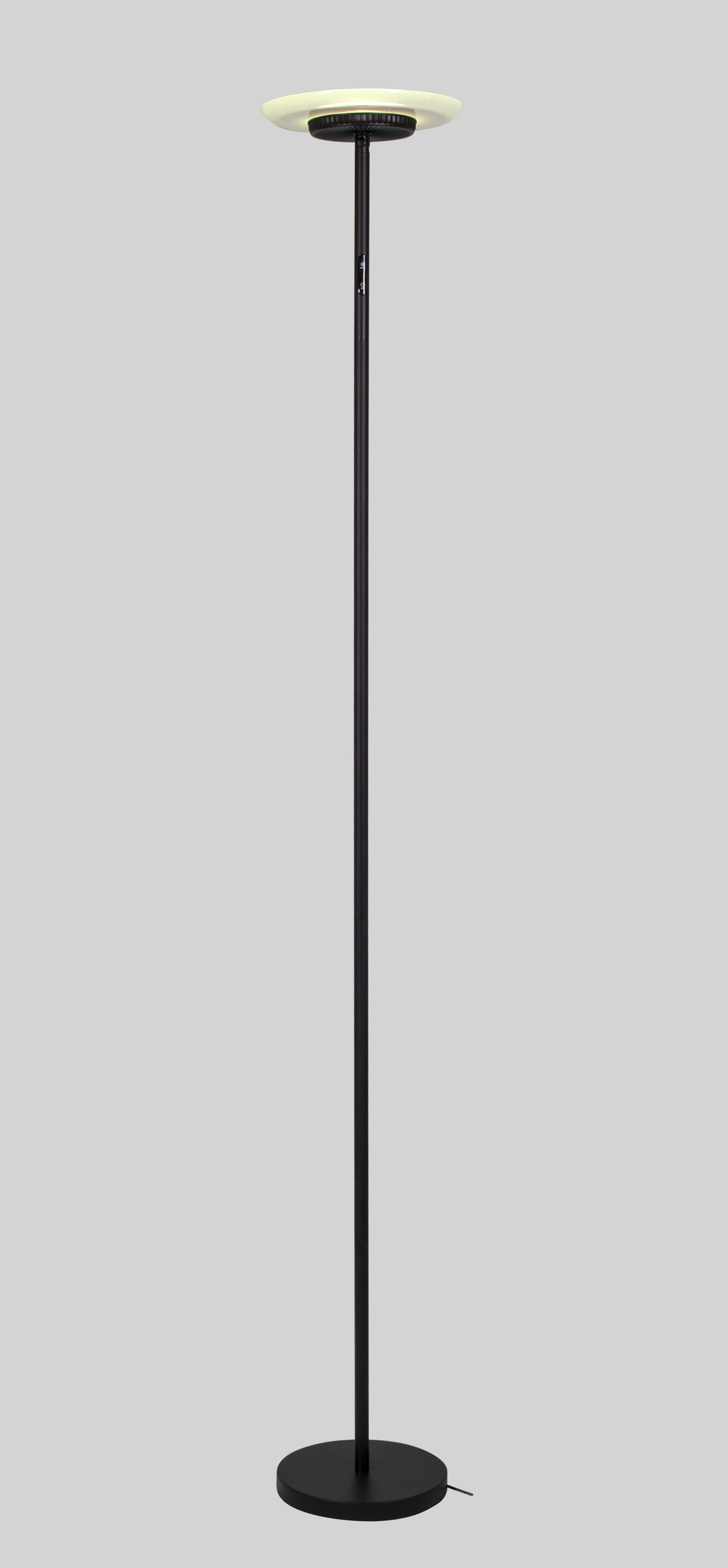 Simplee Adesso Brand RGB Black Floor Lamp, 6 Different Automatic Color Change, Modern Design, New
