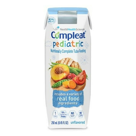 USE BY: 11/28/2024 Pediatric Tube Feeding Formula Compleat Pediatric 250 mL Carton Ready to Use Unflavored Ages 1-13 Years 24 pcs