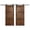 Dark Walnut, variant on Coast Sequoia 72 in x 84 in Castle Style DIY Finished Knotty Pine Wood Double Sliding Barn Door With Hardware Kit (Dark Walnut)