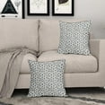 thumbnail image 6 of Dusty Blue Cream Pillow Covers 16x16 Set of 2 Boho Design Polka Dot Throw Pillows Modern Brush Strokes Print Decorative Outdoor Pillowcase Square Cushion Cover Linen Pillow Case for Sofa Couch Bed, 6 of 6