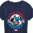 thumbnail image 3 of Marvel Captain America - Brooklyn - Women's Short Sleeve Graphic T-Shirt, 3 of 5