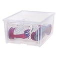 thumbnail image 4 of IRIS USA IRIS Shoe storage box, Wide, Clear, 2 Count, 4 of 13