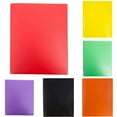 thumbnail image 3 of Two-Pocket Folder, Letter Size, 5 Pack, Colored File Folders, Filing Folders, File Folder A4 Plastic Folder with Metal Staple Tongue, Sturdy Plastic File Folder for School and Office, 3 of 8