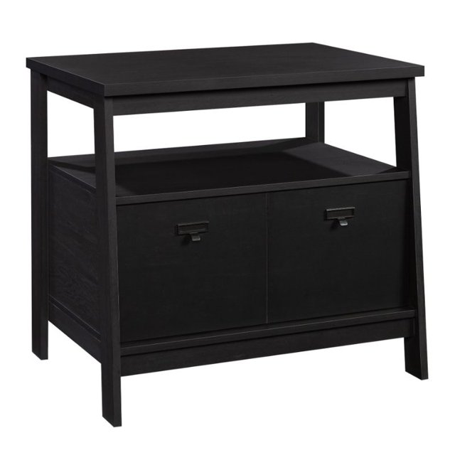 Sauder Trestle Engineered Wood Lateral File Cabinet in Raven Oak Finish