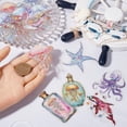 thumbnail image 3 of 120 pegatinas transparentes de medusas de 6 estilos, pegatinas para álbumes de recortes de vida oceánica, pegatinas coloridas transparentes de animales marinos de verano para mascotas, 3 of 6