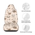 thumbnail image 4 of Fuzoiu Chicken With Floral Print Elastic Car Seat Covers, Seat Cover Protector,Universal Fit Interior Covers for Most Cars,Washable Seat Cover Non Slip for SUV,Sedan,Van, 4 of 5