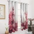 thumbnail image 2 of Eiffel Tower Modern Window for Living Room Curtains for Child Bedroom Kitchen Decor Blinds Drapes, 2 of 7