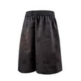 thumbnail image 3 of YLSDY Fashion Mens Athletic Vintage Cotton Shorts Drawstring Summer Beach Elastic Waist Streetwear Baggy Gym Shorts with Pockets Black XXXXL, 3 of 4