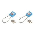 thumbnail image 4 of Cerradura de Aislamiento Wosthever de Acero Inoxidable 7 Colores 2 Piezas Azul, 4 of 6