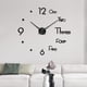 thumbnail image 2 of Pegatina de espejo de reloj de pared casera sin marco - Reloj silencioso silencioso de 12" sin tic-tac para decoración del hogar y oficina, esfera autoadhesiva de acero inoxidable con números de, 2 of 4