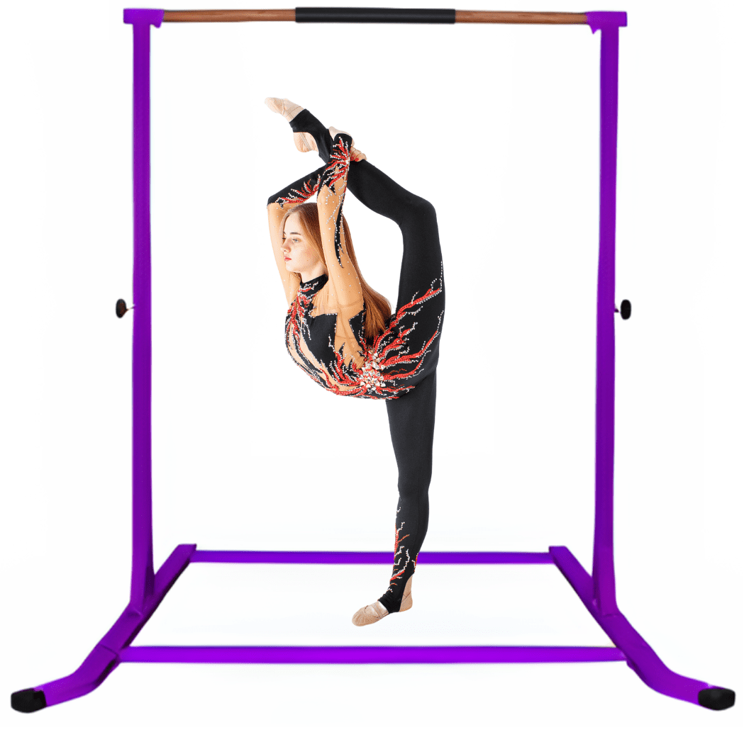 Barre De Gymnastique Réglable Pour Enfants Avec Anneaux - Hauteur 113-153 Cm, Pliable, Structure Triangulaire Stable - 6