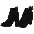 thumbnail image 6 of Omeite 1 Pair Elegant Booties Fashion Women High Heels Short Boots Casual Winter Autumn Shoes for Female Ladies - Black (39 Size), 6 of 6