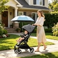 thumbnail image 5 of Stroller Sun Umbrella, UPF50+ Clip on Baby Parasol with 360° Adjustable Clamp, Universal Shade for Wagons, Camping Carts, Tricycles, and Pushchairs, 5 of 7